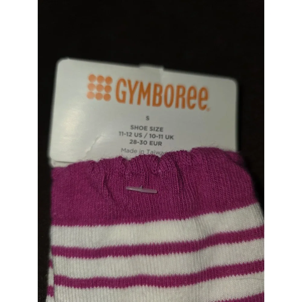 Gymboree purrfectly fabulous striped socks size 11-12 shoe small nwt